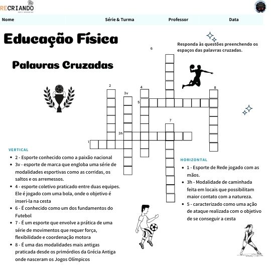 Atividades de Educação Física para sala de aula – Educação Física